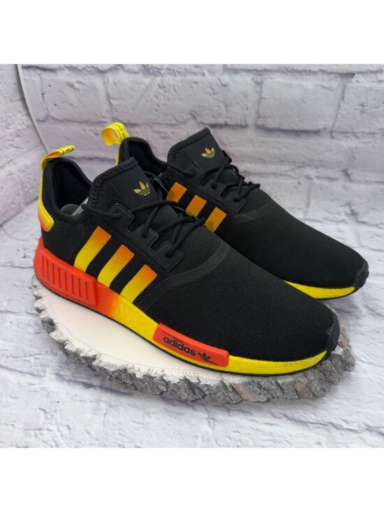 adidas Other - adidas NMD_R1 Men's Lace-Up Low Top Sneakers Black Yellow Size 12 Shoes